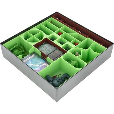 Feldherr Organisateur compatible avec HeroQuest (2021) : Jungles of Delthrak Insertion pour la boîte du jeu de société Trieur pour ranger les figurines et les accessoires de l'extension Feldherr Organisateur compatible avec HeroQuest (2021) : Jungles of Delthrak Insertion pour la boîte du jeu de société Trieur pour ranger les figurines et les accessoires de l'extension