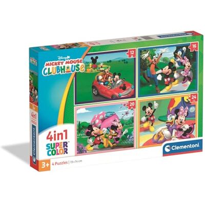 Clementoni PZL 4 IN 1 MICKEY MOUSE CLUB HOUSE 2026-21755 Clementoni PZL 4 IN 1 MICKEY MOUSE CLUB HOUSE 2026-21755