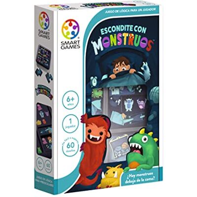 SmartGames Smart Games Cachette avec monstres Jeux de société pour enfants de 6 ans ou plus Puzzle Adulte et Puzzle Enfants avec 60 défis Jeu de société pour 1 joueur SmartGames Smart Games Cachette avec monstres Jeux de société pour enfants de 6 ans ou plus Puzzle Adulte et Puzzle Enfants avec 60 défis Jeu de société pour 1 joueur