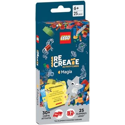 Asmodee Lego ReCreate Activity Cards Magie, Jeu de Société officiel LEGO Jeu de Construction rapide et amusant pour toute la famille : 15-30 min, 1-5 joueurs, par 6+ Ans Asmodee Lego ReCreate Activity Cards Magie, Jeu de Société officiel LEGO Jeu de Construction rapide et amusant pour toute la famille : 15-30 min, 1-5 joueurs, par 6+ Ans
