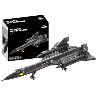 Apostrophe Games Ensemble de blocs de construction SR 71 Blackbird Jet 184 Pièces Apostrophe Games Ensemble de blocs de construction SR 71 Blackbird Jet 184 Pièces