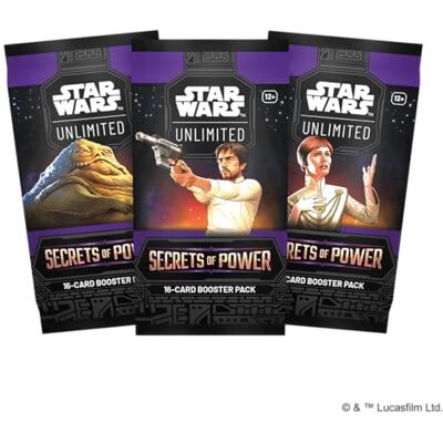 Asmodee FFG Star Wars : Unlimited Trading Card Game Secrets of Power Booster de 16 cartes TCG pour enfants et adultes, âge 12+, 2+ joueurs, 20 minutes, anglais Asmodee FFG Star Wars : Unlimited Trading Card Game Secrets of Power Booster de 16 cartes TCG pour enfants et adultes, âge 12+, 2+ joueurs, 20 minutes, anglais