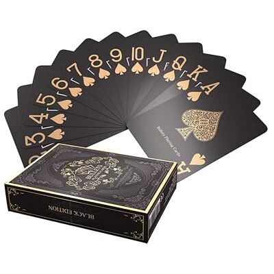 Bullets Playing Cards , Cartes de poker en plastique noir « Black Edition », Mat, Avec deux signes d'angle, Index Jumbo, Avec carte de découpe, Cartes à jouer professionnelles de qualité Bullets Playing Cards , Cartes de poker en plastique noir « Black Edition », Mat, Avec deux signes d'angle, Index Jumbo, Avec carte de découpe, Cartes à jouer professionnelles de qualité