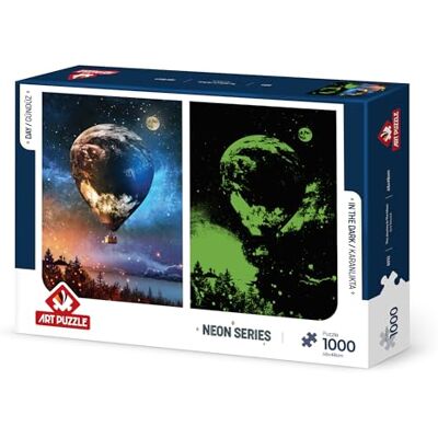 ART Voyage en ballon à la lune Puzzle Néon 1000 pièces ART Voyage en ballon à la lune Puzzle Néon 1000 pièces
