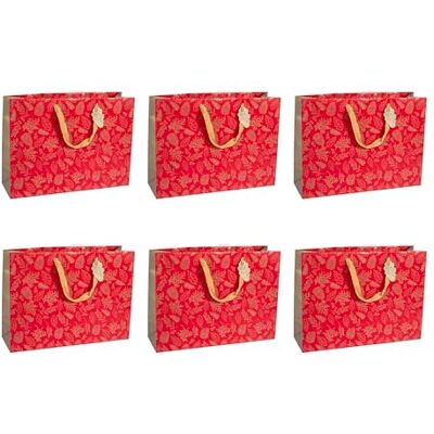 Eurowrap Clairefontaine X-29511-6Cpack Un Lot de 6 Sacs Cadeaux Excellia- Format Shopping 37,3x11,8x27,5 cm 210g Motif : Décor En Or, Feuilles, Feuillage, Pin Idéal pour : Jeux Société, Puzzles Eurowrap Clairefontaine X-29511-6Cpack Un Lot de 6 Sacs Cadeaux Excellia- Format Shopping 37,3x11,8x27,5 cm 210g Motif : Décor En Or, Feuilles, Feuillage, Pin Idéal pour : Jeux Société, Puzzles
