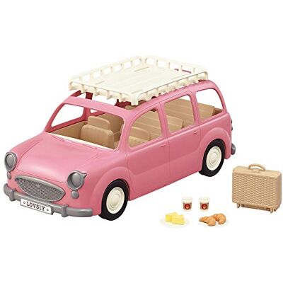 Sylvanian Families Le Monospace Rose et set de Pique nique Sylvanian Families Le Monospace Rose et set de Pique nique