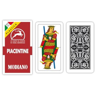 Modiano Piacentine 81/10-100% Plastique Cartes à jouer régionales Modiano Piacentine 81/10-100% Plastique Cartes à jouer régionales