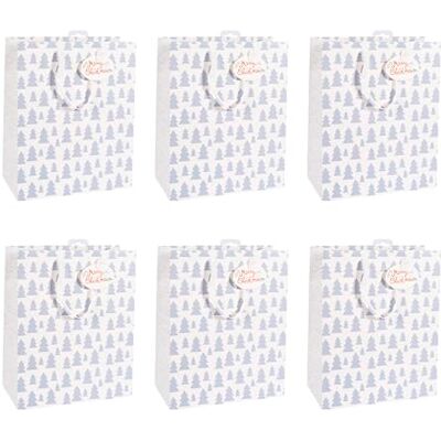 Eurowrap Clairefontaine X-29523-2Cpack Un Lot de 6 Sacs Cadeaux Excellia- Format large 26,5x14x33 cm 210g Motif : Sapins Bleus, Fond Blanc Idéal pour : Jeux De Société, Puzzles, Cadeaux Eurowrap Clairefontaine X-29523-2Cpack Un Lot de 6 Sacs Cadeaux Excellia- Format large 26,5x14x33 cm 210g Motif : Sapins Bleus, Fond Blanc Idéal pour : Jeux De Société, Puzzles, Cadeaux