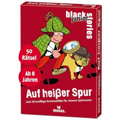 moses black stories junior Auf heißer Spur: Löst 50 knifflige Kriminalfälle für clevere Spürnasen moses black stories junior Auf heißer Spur: Löst 50 knifflige Kriminalfälle für clevere Spürnasen