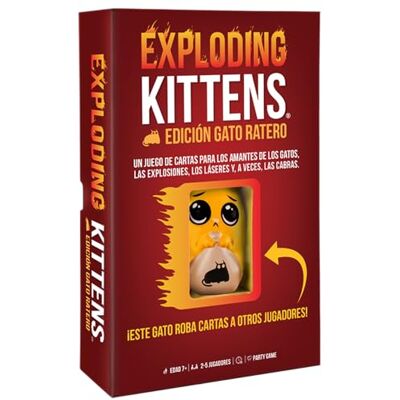 Asmodee Exploding Kittens Édition Chat Exclusive, Jeu pour Enfants et Adultes de 7 Ans et Plus, Ne Faites pas exploser les Chatons pour 2 à 5 Joueurs, 15 Minutes par Jeu Espagnol Asmodee Exploding Kittens Édition Chat Exclusive, Jeu pour Enfants et Adultes de 7 Ans et Plus, Ne Faites pas exploser les Chatons pour 2 à 5 Joueurs, 15 Minutes par Jeu Espagnol