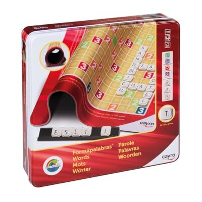 Cayro Forme de mots Metal Box Jeu éducatif de lettres pour enfants Forme mots Jeu de société Renforce le vocabulaire Obtenez le score maximum 2 à 4 joueurs Cayro Forme de mots Metal Box Jeu éducatif de lettres pour enfants Forme mots Jeu de société Renforce le vocabulaire Obtenez le score maximum 2 à 4 joueurs