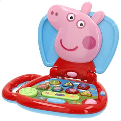 COLORBABY Peppa Pig Mon premier ordinateur avec boutons dynamiques, licence officielle, ordinateur interactif, poignée de transport intégrée, jouets interactifs en anglais, jeux pour enfants + 6 mois COLORBABY Peppa Pig Mon premier ordinateur avec boutons dynamiques, licence officielle, ordinateur interactif, poignée de transport intégrée, jouets interactifs en anglais, jeux pour enfants + 6 mois