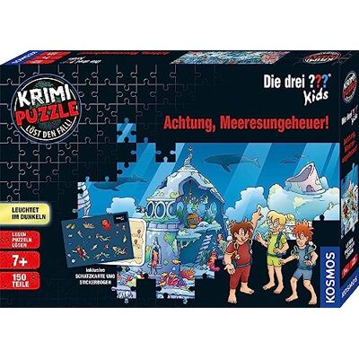 Die drei ??? Krimi Puzzle Kids, Achtung, Meeresungeheuer! (Kinderpuzzle): Lesen Puzzeln Lösen. Inklusive Schatzkarte und Stickerbogen Die drei ??? Krimi Puzzle Kids, Achtung, Meeresungeheuer! (Kinderpuzzle): Lesen Puzzeln Lösen. Inklusive Schatzkarte und Stickerbogen
