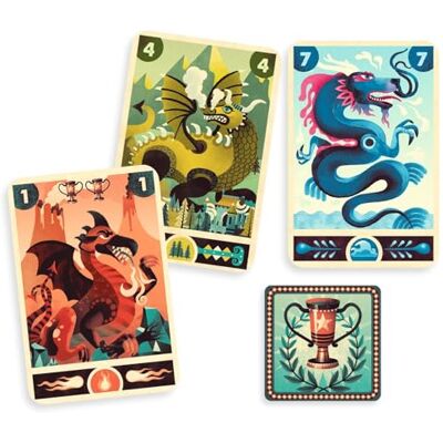 Djeco Jeu de Cartes Dragon Deck - Jeu de Stratégie Djeco Jeu de Cartes Dragon Deck - Jeu de Stratégie