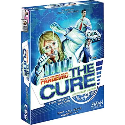 Asmodee Z-Man Games, Pandemic The Cure Board Game Ages 8+, pour 2 à 5 joueurs, 30 minutes de temps de jeu Asmodee Z-Man Games, Pandemic The Cure Board Game Ages 8+, pour 2 à 5 joueurs, 30 minutes de temps de jeu