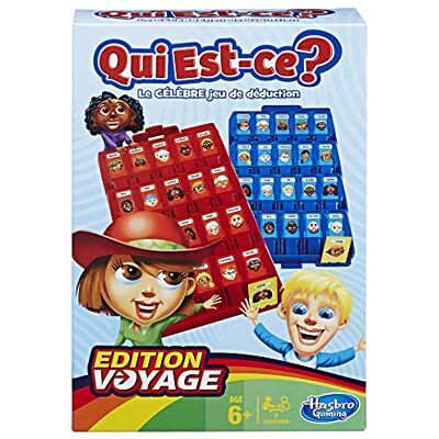 Hasbro Qui est-ce ? Grab and Go, jeu de devinettes classique, jeu portable pour 2 joueurs, jeu de voyage pour enfants à partir de 6 ans Hasbro Qui est-ce ? Grab and Go, jeu de devinettes classique, jeu portable pour 2 joueurs, jeu de voyage pour enfants à partir de 6 ans