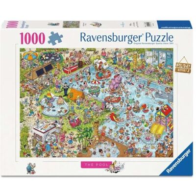 Ravensburger Puzzle 12001164 Ray Nicholson : The Pool Puzzle comique de 1000 pièces, illustré avec humour et richesse, pour les fans de puzzles âgés de 14 ans et plus Ravensburger Puzzle 12001164 Ray Nicholson : The Pool Puzzle comique de 1000 pièces, illustré avec humour et richesse, pour les fans de puzzles âgés de 14 ans et plus