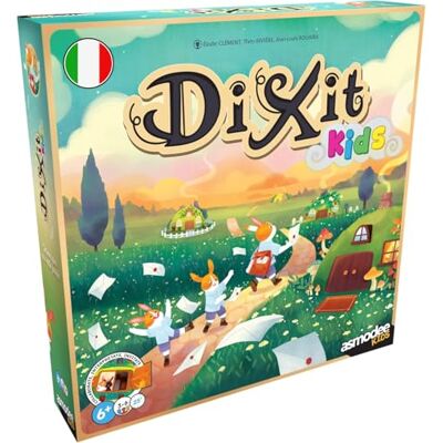 Asmodee Kids Dixit Kids Jeu de Table d'Imagination et Fantaisie pour Enfants et pour toute la Famille, Cartes de Jeu Illustrées, 3-6 Joueurs, 6+ Ans, 25 min, Edition en Italien Asmodee Kids Dixit Kids Jeu de Table d'Imagination et Fantaisie pour Enfants et pour toute la Famille, Cartes de Jeu Illustrées, 3-6 Joueurs, 6+ Ans, 25 min, Edition en Italien