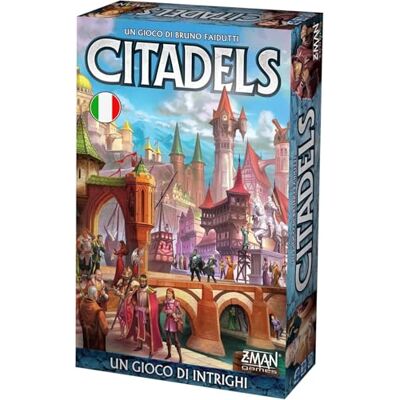 Asmodee : Citadels, jeu de table, 2-8 joueurs, 10+ ans, édition en italien Asmodee : Citadels, jeu de table, 2-8 joueurs, 10+ ans, édition en italien