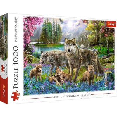 Trefl Famille de loups 1000 Pièces, Loups sur Fond de Forêt, Troupe, Plantes, Paysage Forestier, DIY Puzzle, Divertissement Créatif, Cadeau, Amusement, Puzzles Classiques pour Adultes et Enfants Trefl Famille de loups 1000 Pièces, Loups sur Fond de Forêt, Troupe, Plantes, Paysage Forestier, DIY Puzzle, Divertissement Créatif, Cadeau, Amusement, Puzzles Classiques pour Adultes et Enfants