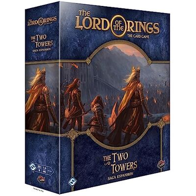 Asmodee Le Seigneur des Anneaux Le Jeu de cartes L'extension SAGA Les Deux Tours – Jeu d'aventure coopératif, jeu de stratégie, à partir de 14 ans, 1 à 4 joueurs, 30 à 90 minutes de jeu Asmodee Le Seigneur des Anneaux Le Jeu de cartes L'extension SAGA Les Deux Tours – Jeu d'aventure coopératif, jeu de stratégie, à partir de 14 ans, 1 à 4 joueurs, 30 à 90 minutes de jeu