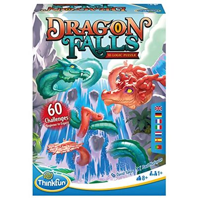 ThinkFun 76496 Dragon Falls 3D Logikspiel, für Kinder und Erwachsene, Brettspiel ab 1 Spieler, ab 8 Jahren ThinkFun 76496 Dragon Falls 3D Logikspiel, für Kinder und Erwachsene, Brettspiel ab 1 Spieler, ab 8 Jahren