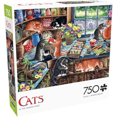 Buffalo Games Irina Garmashova-Cawton – dans l'abri de jardin – Puzzle de 750 pièces pour adultes – Puzzle stimulant parfait pour les soirées de jeu – La taille du puzzle fini est de 24 x 18 cm Buffalo Games Irina Garmashova-Cawton – dans l'abri de jardin – Puzzle de 750 pièces pour adultes – Puzzle stimulant parfait pour les soirées de jeu – La taille du puzzle fini est de 24 x 18 cm