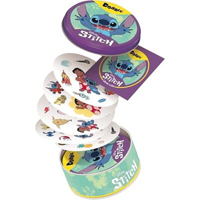Asmodee Dobble Disney Lilo et Stitch Jeu de cartes familial à partir de 6 ans 2 à 8 joueurs Temps de jeu de 15 minutes Asmodee Dobble Disney Lilo et Stitch Jeu de cartes familial à partir de 6 ans 2 à 8 joueurs Temps de jeu de 15 minutes