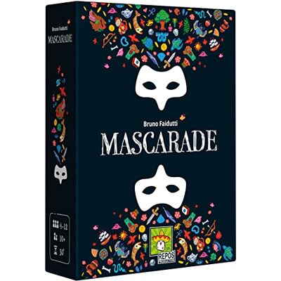 Asmodee Mascarade - Jeu de société pour 4-12 joueurs - Jeu de cartes et mémoire Asmodee Mascarade - Jeu de société pour 4-12 joueurs - Jeu de cartes et mémoire