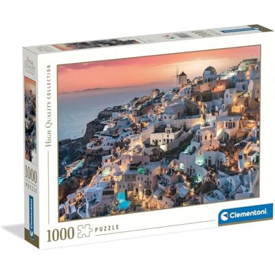 Clementoni Puzzle Pour Adultes 1000 Pièces, HQC Shades Of Santorini Fabriqué En Italie, 39885 Clementoni Puzzle Pour Adultes 1000 Pièces, HQC Shades Of Santorini Fabriqué En Italie, 39885
