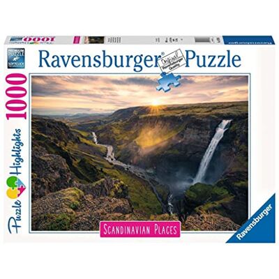 Ravensburger Puzzle 1000 pieces La cascade Háifoss, Islande Paysage et nature Garantie 2 ans Ravensburger Puzzle 1000 pieces La cascade Háifoss, Islande Paysage et nature Garantie 2 ans
