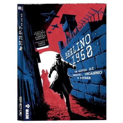 Devir Berlin 1960 Jeu de société de rôles cachés, déduction et bluff dans la guerre froide, 4 à 8 joueurs, 14 +, édition en langue italienne Devir Berlin 1960 Jeu de société de rôles cachés, déduction et bluff dans la guerre froide, 4 à 8 joueurs, 14 +, édition en langue italienne