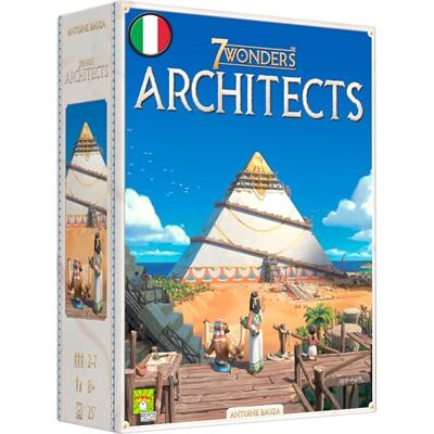 Asmodee 7 Wonders Architects, jeu de table, 2-7 joueurs, 8+ ans, édition en italien Asmodee 7 Wonders Architects, jeu de table, 2-7 joueurs, 8+ ans, édition en italien