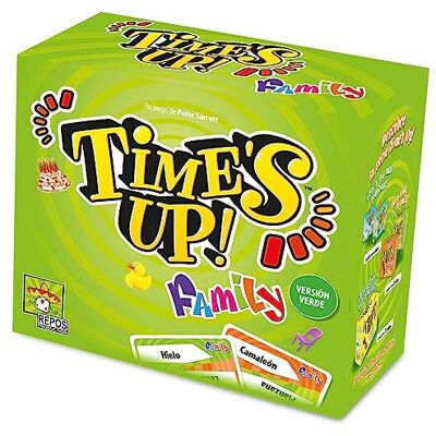 Asmodee Repos Production Time's Up! Family 1 Jeu de cartes en espagnol Pour familles et enfants, à partir de 8 ans, de 4 à 12 joueurs, 40 minutes par partie, espagnol Asmodee Repos Production Time's Up! Family 1 Jeu de cartes en espagnol Pour familles et enfants, à partir de 8 ans, de 4 à 12 joueurs, 40 minutes par partie, espagnol