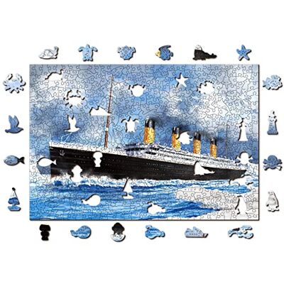 WOODEN.CITY Titanic Puzzle en bois Nautique Style classique 505 pièces WOODEN.CITY Titanic Puzzle en bois Nautique Style classique 505 pièces