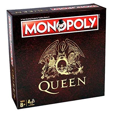 Winning Moves Queen Monopoly Jeu de société, Advance to Wembley, Hyde Park, The Forum Los Angeles, prenez votre chance avec A Kind of Magic and In the Lap of the Gods, cadeau pour les joueurs âgés de Winning Moves Queen Monopoly Jeu de société, Advance to Wembley, Hyde Park, The Forum Los Angeles, prenez votre chance avec A Kind of Magic and In the Lap of the Gods, cadeau pour les joueurs âgés de