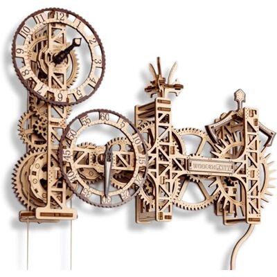 WOODEN.CITY Kit d'horloge en bois Steampunk Puzzles 3D pour adultes Loisirs pour hommes WOODEN.CITY Kit d'horloge en bois Steampunk Puzzles 3D pour adultes Loisirs pour hommes