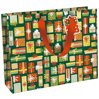 Eurowrap X-34644-6C Un lot de 6 Sacs Cadeaux Excellia- Format Shopping 37,3x11,8x27,5 cm 210g Motif : sweet christmas, cadeaux multicolors fond vert Idéal pour : Jeux De Société, Puzzles Eurowrap X-34644-6C Un lot de 6 Sacs Cadeaux Excellia- Format Shopping 37,3x11,8x27,5 cm 210g Motif : sweet christmas, cadeaux multicolors fond vert Idéal pour : Jeux De Société, Puzzles