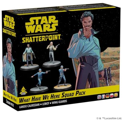Asmodee Atomic Mass Games Star Wars Shatterpoint What Have We Here Squad Pack Miniatures Expansion For Star Wars Shatterpoint Miniatures Game 2 Players 90 Minutes Asmodee Atomic Mass Games Star Wars Shatterpoint What Have We Here Squad Pack Miniatures Expansion For Star Wars Shatterpoint Miniatures Game 2 Players 90 Minutes