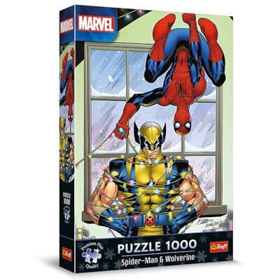 Trefl Premium Plus Quality Puzzle de Noël Marvel, Spider-Man & Wolverine: Noël 1000 Pièces, Personnages Favoris, pour les Adultes et les Enfants à partir de 14 ans Trefl Premium Plus Quality Puzzle de Noël Marvel, Spider-Man & Wolverine: Noël 1000 Pièces, Personnages Favoris, pour les Adultes et les Enfants à partir de 14 ans