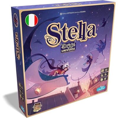 Asmodee Étoile : Dixit Univers, Jeu de Table d'Imagination et Fantaisie, 3-6 Joueurs, 8+ Ans, Edition en Italien Asmodee Étoile : Dixit Univers, Jeu de Table d'Imagination et Fantaisie, 3-6 Joueurs, 8+ Ans, Edition en Italien