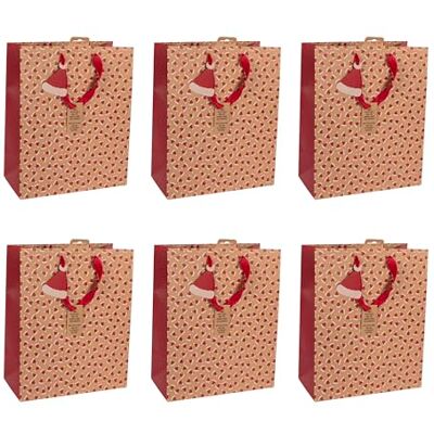 Eurowrap Clairefontaine X-30897-2Cpack Un Lot de 6 Sacs Cadeaux Kraft- Format large 26,5x14x33 cm 210g Motif : Pain D'Épices, Blanc Sur Kraft Idéal pour : Jeux De Société, Puzzles, Cadeaux Eurowrap Clairefontaine X-30897-2Cpack Un Lot de 6 Sacs Cadeaux Kraft- Format large 26,5x14x33 cm 210g Motif : Pain D'Épices, Blanc Sur Kraft Idéal pour : Jeux De Société, Puzzles, Cadeaux