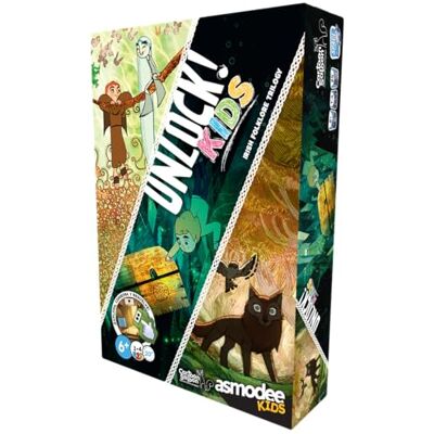 Asmodee Kids Unlock ! Kids Cartoon Saloon Jeu de société à partir de 6 ans, de 1 à 4 joueurs, 20 minutes par partie, espagnol Asmodee Kids Unlock ! Kids Cartoon Saloon Jeu de société à partir de 6 ans, de 1 à 4 joueurs, 20 minutes par partie, espagnol