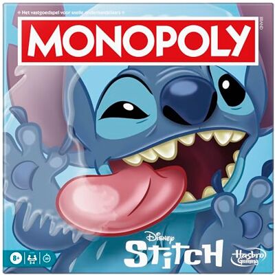 Hasbro Jeu de plateau Monopoly édition Disney Stitch version néerlandaise Hasbro Jeu de plateau Monopoly édition Disney Stitch version néerlandaise