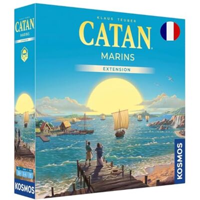 Asmodee Catan -Extension : Marins Jeux de société Jeu de Plateau et de stratégie pour Adultes et Enfants à partir de 10 Ans, 3 à 4 Joueurs, Version française, Kosmos Asmodee Catan -Extension : Marins Jeux de société Jeu de Plateau et de stratégie pour Adultes et Enfants à partir de 10 Ans, 3 à 4 Joueurs, Version française, Kosmos