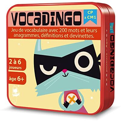 Asmodee Aritma – VocaDingo CP à CM1 – Jeu de Cartes Éducatif – Apprentissage du Vocabulaire – Jeu Scolaire et Ludique pour Enfants Asmodee Aritma – VocaDingo CP à CM1 – Jeu de Cartes Éducatif – Apprentissage du Vocabulaire – Jeu Scolaire et Ludique pour Enfants