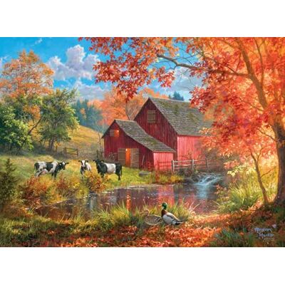 Buffalo Games Life on The Farm Abraham Hunter 1000 Piece Autumn Jigsaw Puzzle - Colorful Fall Puzzles for Adults – Beautiful, Seasonal Artwork, and Hours of Relaxing Fun Buffalo Games Life on The Farm Abraham Hunter 1000 Piece Autumn Jigsaw Puzzle - Colorful Fall Puzzles for Adults – Beautiful, Seasonal Artwork, and Hours of Relaxing Fun