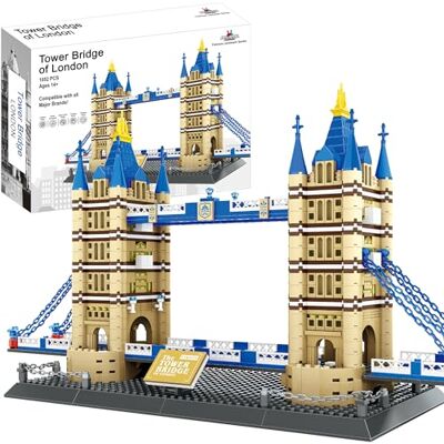 Apostrophe Games Tower Bridge de Londres Ensemble de blocs de construction 1052 pièces Apostrophe Games Tower Bridge de Londres Ensemble de blocs de construction 1052 pièces