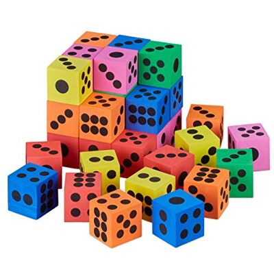 Relaxdays 10030810 Lot de 36 cubes silencieux, H x l x P : 4 x 4 x 4 cm, maternelle, maternelle, école, cube en mousse, multicolore Relaxdays 10030810 Lot de 36 cubes silencieux, H x l x P : 4 x 4 x 4 cm, maternelle, maternelle, école, cube en mousse, multicolore