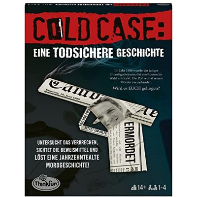 ThinkFun 76464 Cold Case : une histoire infaillible. Le thriller policier dans votre propre maison. Qui trouve le tueur ? Un jeu de puzzle pour un ou un groupe de 14 ans et plus ThinkFun 76464 Cold Case : une histoire infaillible. Le thriller policier dans votre propre maison. Qui trouve le tueur ? Un jeu de puzzle pour un ou un groupe de 14 ans et plus
